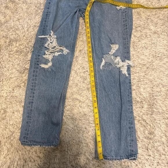 AGOLDE 90s Mid Rise Loose Straight Leg Jeans|Size 25 - Picture 6 of 8